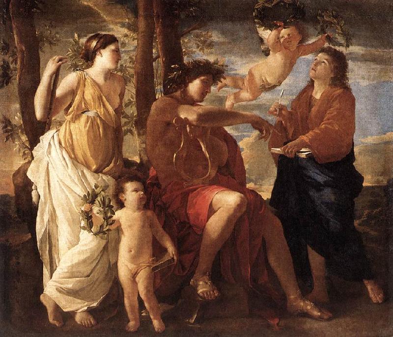 Nicolas Poussin Inspiration of the Poet France oil painting art